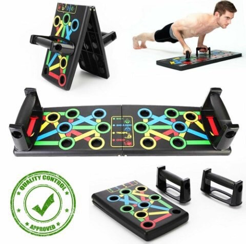 

Доска для отжиманий 14 в 1 Push Up Rack Board Black с упорами разным хватом (спина, плечи, бицепс, трицепс).