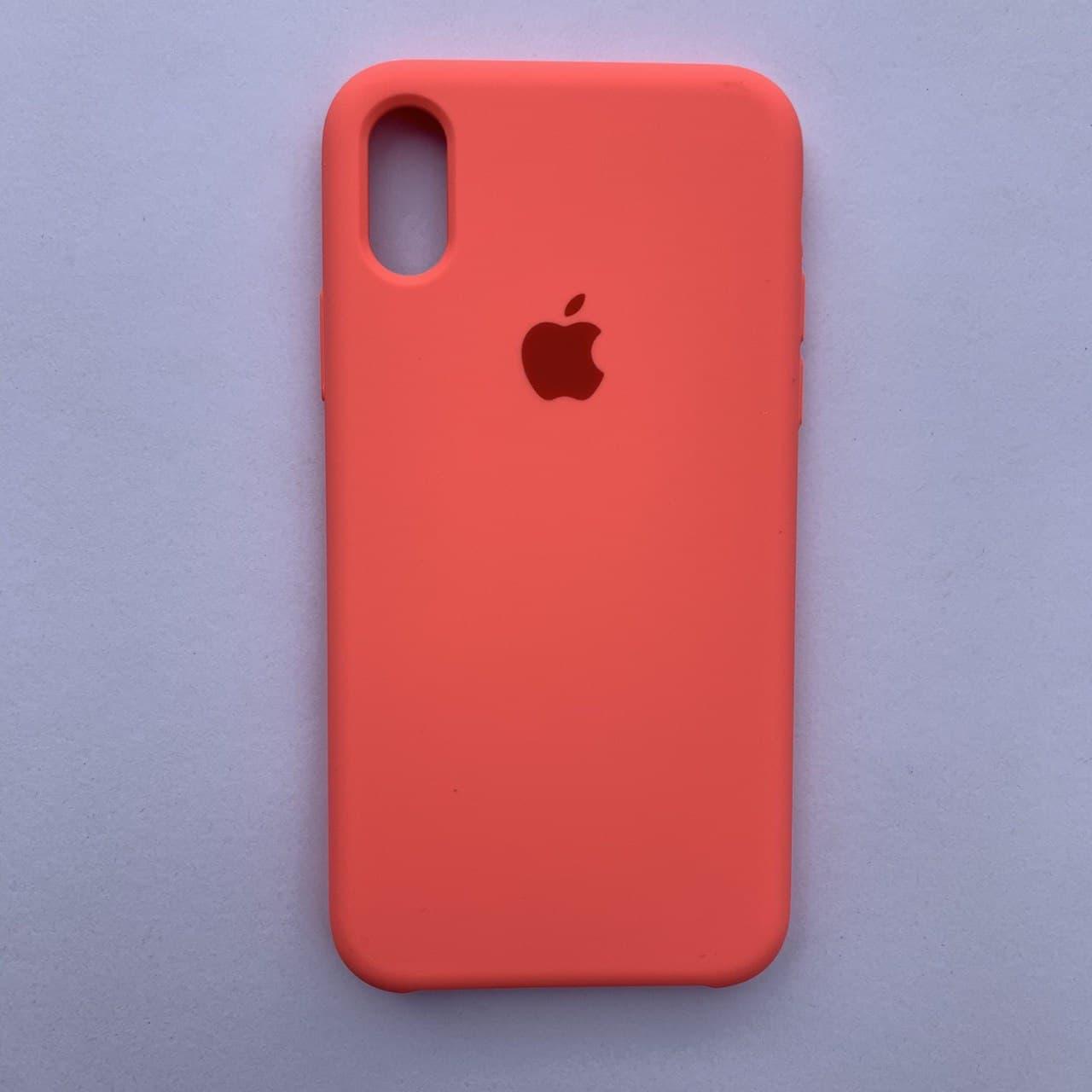 

Чехол-накладка Silicone Case для Apple iPhone X iPhone XS Sweet pink