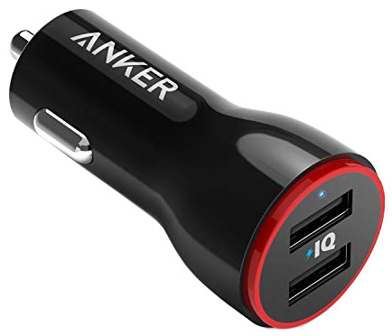 Автомобильное зарядное устройство Anker PowerDrive 2 24W 2xUSB V3 Blac