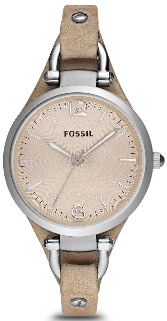 

Часы наручные женские FOSSIL ES2830 кварцевые, ремешок из кожи, США