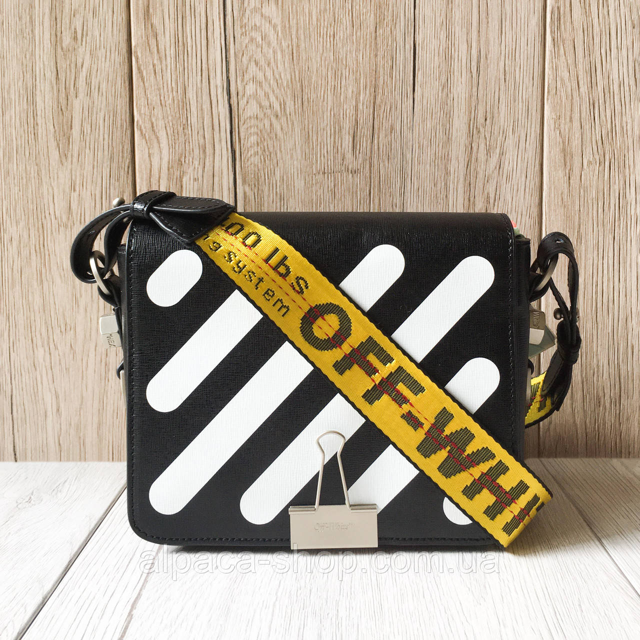 

Сумка в стиле Off-White - Binder Clip - A443497/Black