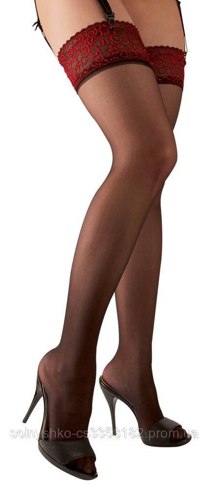 

Эротические чулки Cottelli Collection Stockings от Orion, Черный