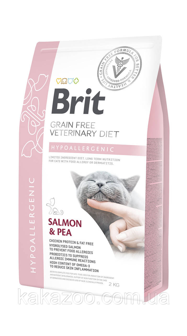 

Brit Veterinary Diet Cat Grain free Hypoallergenic 2кг - беззерновая гипоаллергенная диета