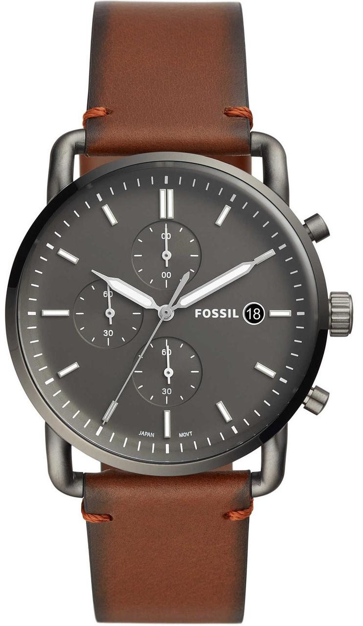 

Часы наручные мужские FOSSIL FS5523 кварцевые, ремешок из кожи, США