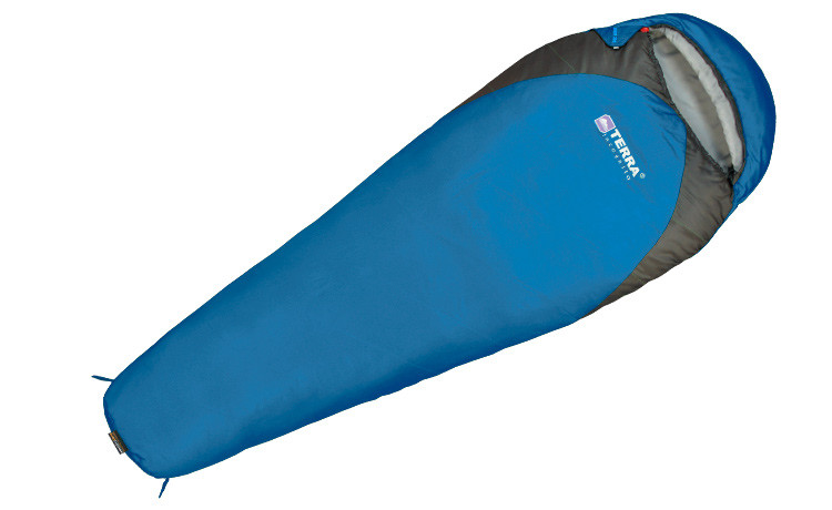 

Спальный мешок Terra Incognita Junior 300 Left синий/серый