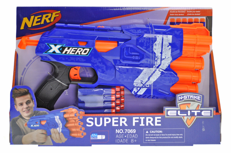 

Бластер "NERF" на поролонових патронах в кор. 40*24*6см 7069