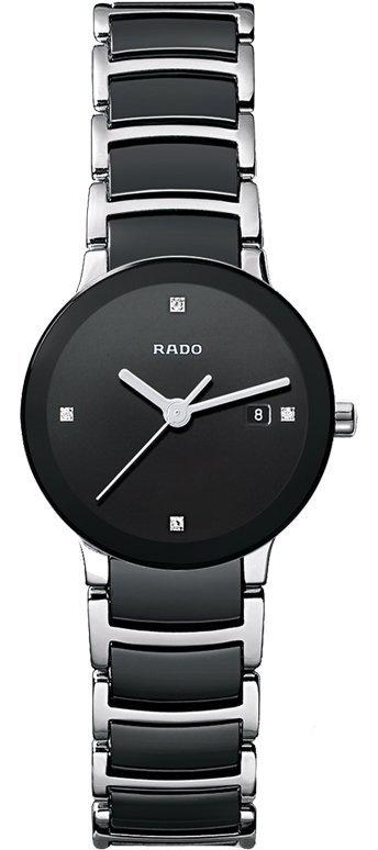 

Часы наручные женские RADO CENTRIX DIAMONDS 01.111.0935.3.071/R30935712 кварцевые, сталь/керамика, бриллианты