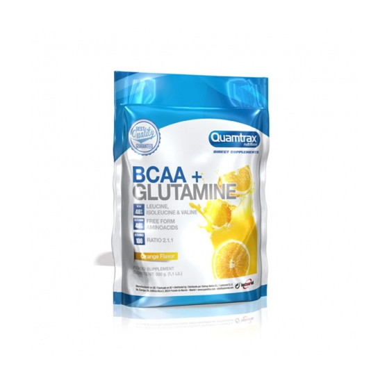 

BCAA Quamtrax BCAA + Glutamine, 500 грамм Апельсин