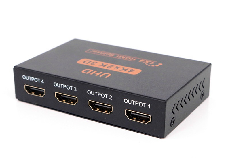 Видео сплиттер HDMI 4K 3D v1.4b 2К х 4К 1080р на 4 монитора (HDMI-4K-1