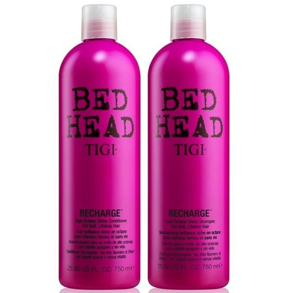 

Tigi Bed Head high octane shine Набор для блеска волос шампунь + кондиционер, 750 + 750 мл