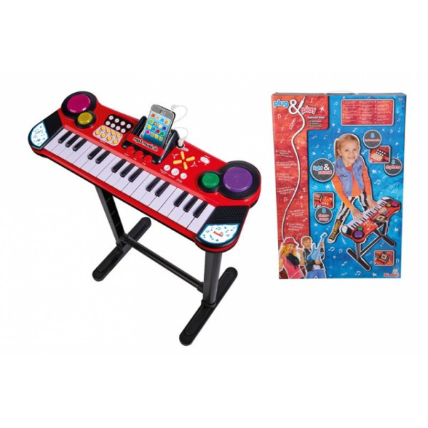

Музыкальный инструмент Клавишные-парта с розьемом для МР3-плеера 31 клавиша 67см Simba 6832609