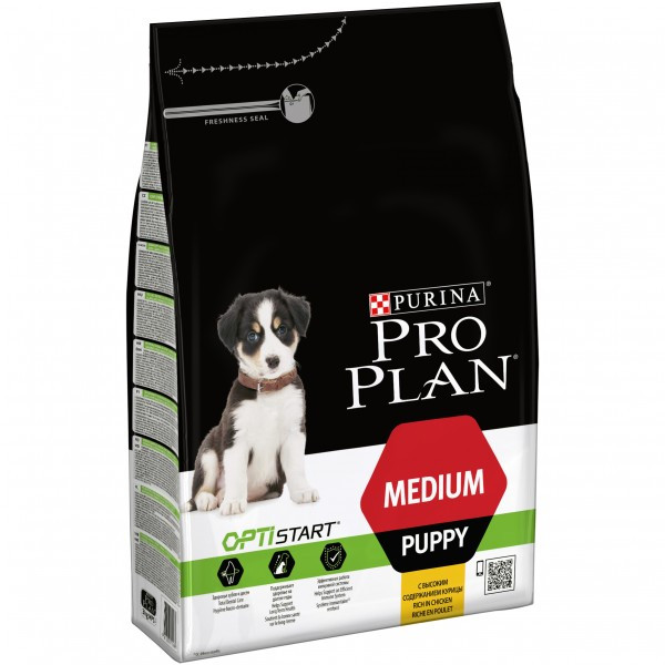 

Сухой корм для щенков средних пород Pro Plan Puppy Medium 3 кг