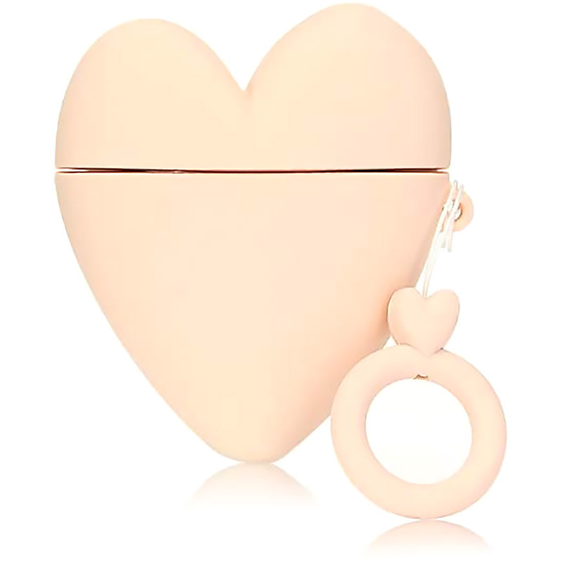 

Силиконовый футляр Lucky Heart series для наушников AirPods2 + кольцо, Розовый