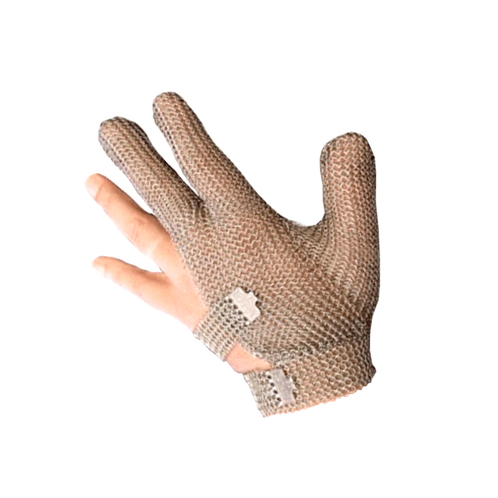 Захисні кольчужні рукавички 3хпалие NIROFLEX 2000 розмір S до зап'ястя кріплення кольчужної стрічкою з гачком