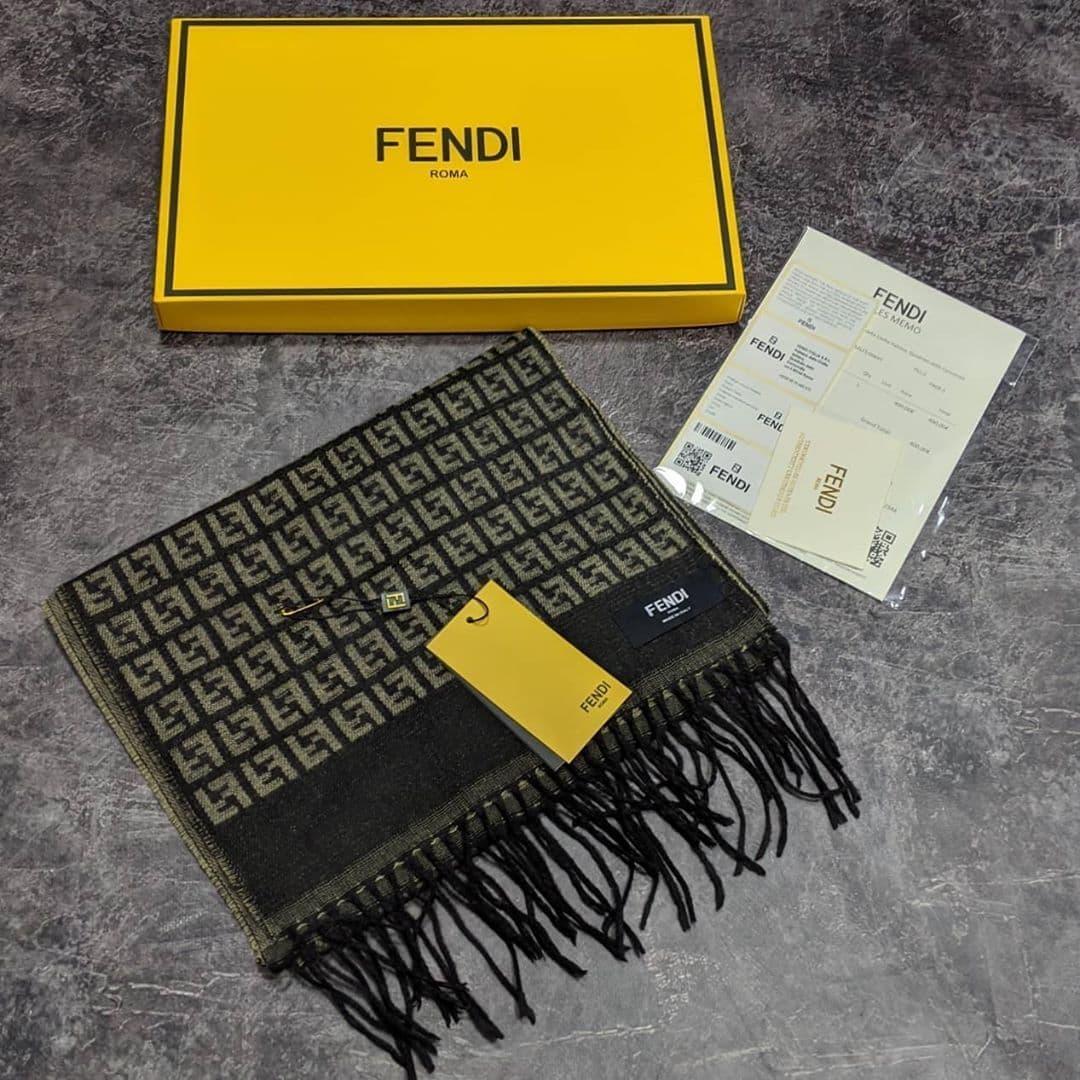 

Брендовый шарф Fendi CK1493 коричневый