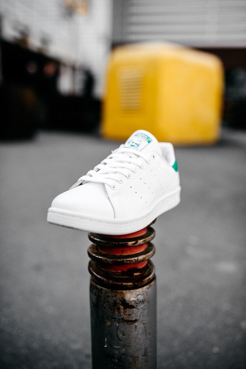 

Женские кроссовки Adidas Stan Smith «White/Green» / Адидас Стен Смит Белые/Зеленые 37, Белый