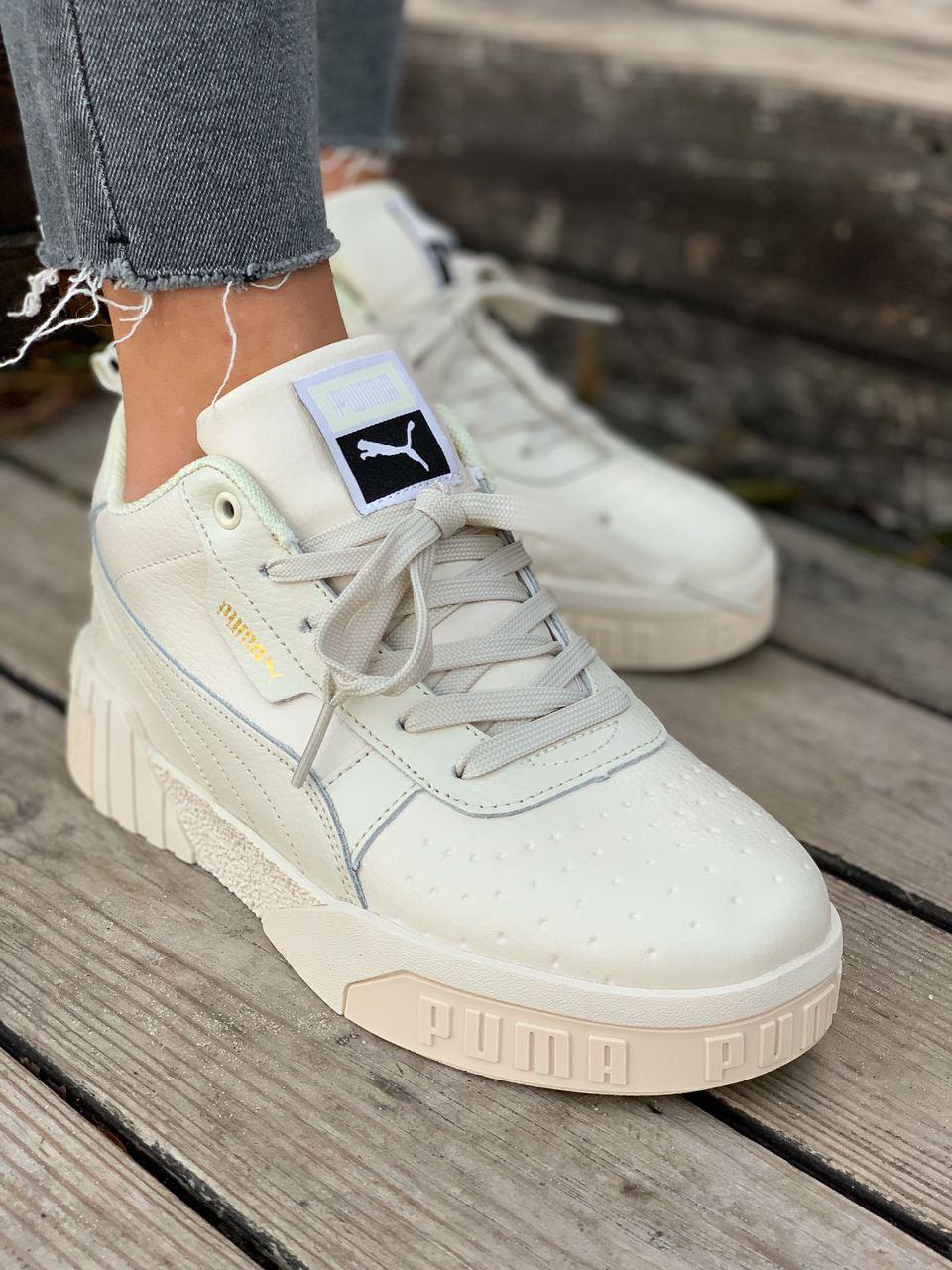 

Женские кроссовки с мехом PUMA Cali White / Пума Кали Белые 39, Белый