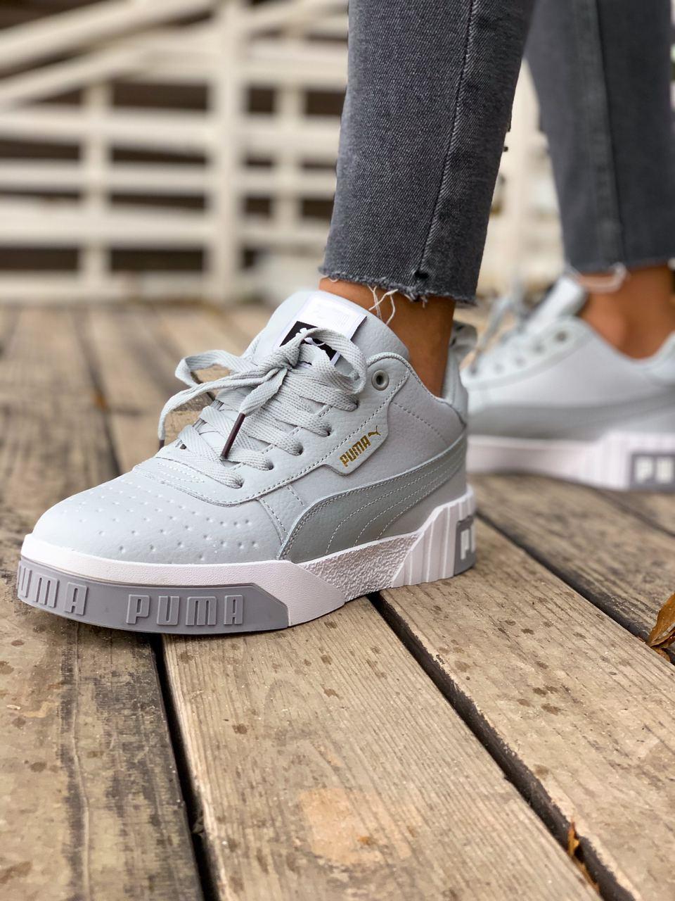 

Женские кроссовки с мехом PUMA Cali Grey / Пума Кали Серые, Серый