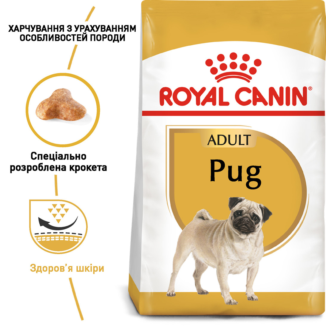 

Корм для взрослых собак ROYAL CANIN PUG ADULT 3.0 кг