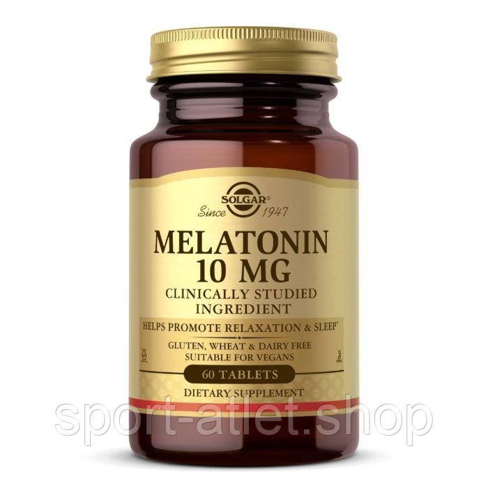 

Восстановитель Solgar Melatonin 10 mg, 60 таблеток