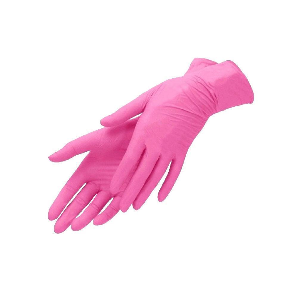Перчатки нитриловые Ceros TM Fingers размер XS Pink 100 шт Розовые