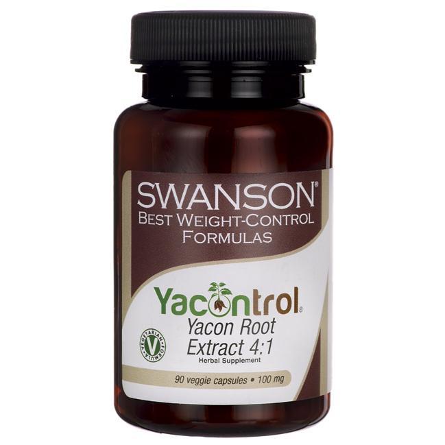 

Корень якона экстракт Yacontrol, Yacon Root, Swanson, 90 капсул