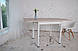 Стол обеденный раскладной Тавол Гранди  ноги металлические белые 70 см х 80 см х 75 см Ясень, фото 9