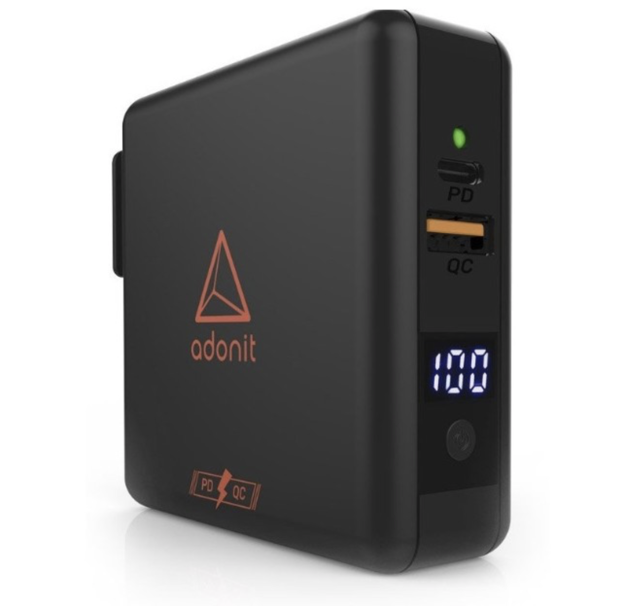 

Сетевое беспроводное ЗУ + портативный аккумулятор Adonit Wireless TravelCube Pro Black, Черный