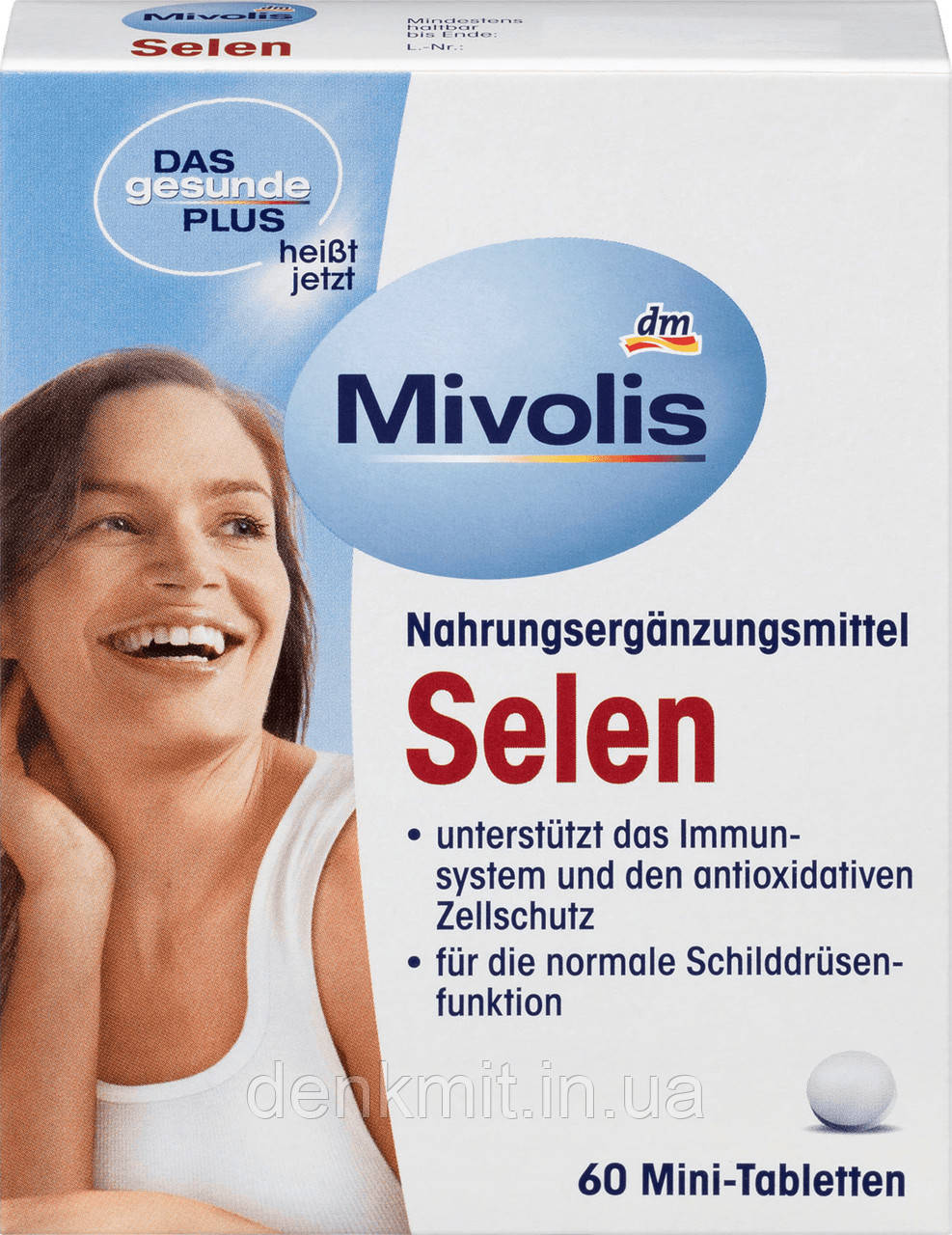 

Здоровый плюс Mivolis Selen Mini-Tabletten 60шт Миволис Селен таблетки Пищевая добавка