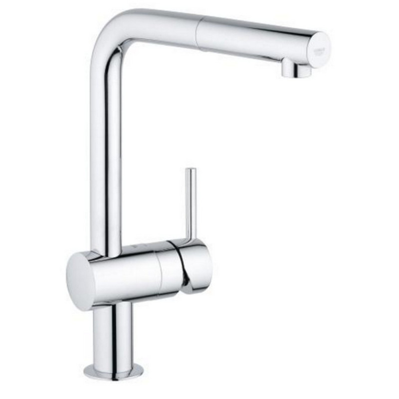 

Смеситель для кухни с выдвижным изливом Grohe Minta 32168000, Хром