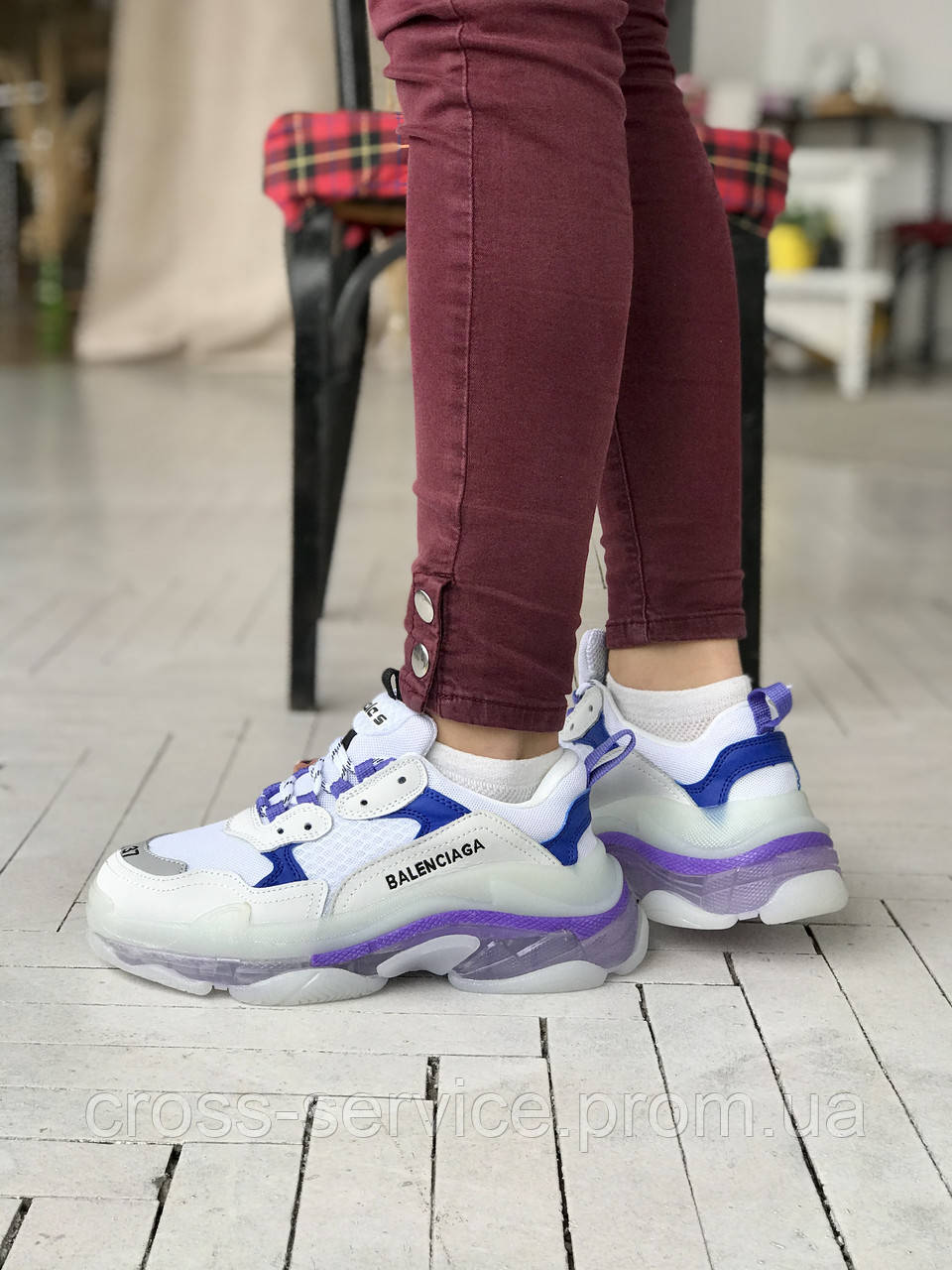 

Кроссовки женские Balenciaga Triple-S Clear Sole баленсиага трипл с серые баленсиаги трипл-с фиолетовые, Серый