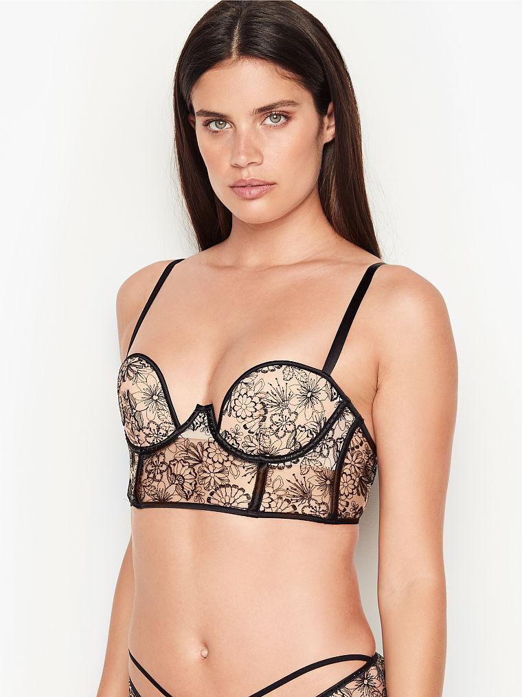 

Бюстье push up Victoria's Secret бюстгальтер art143868 (Бежевый/Черный, размер 34D)