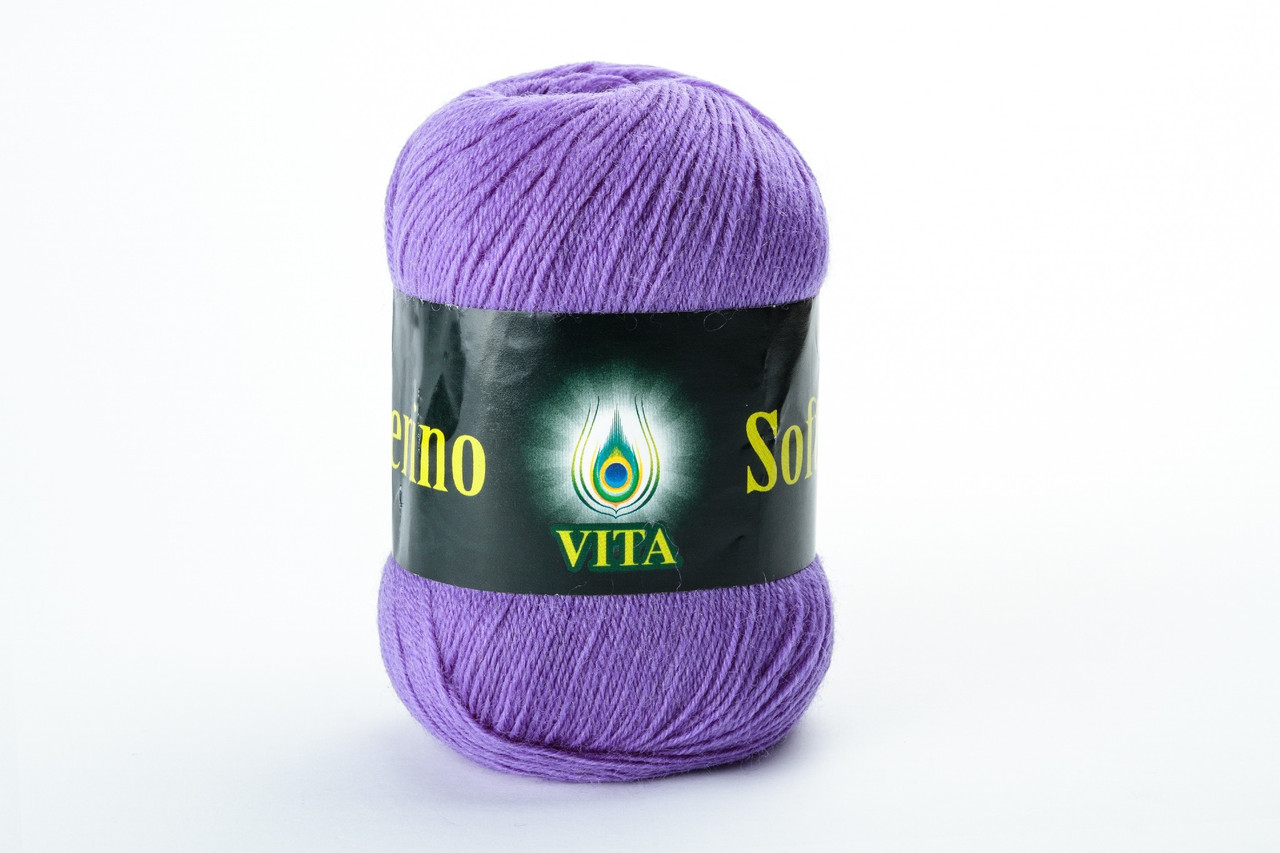 Пряжа мериносова Vita Merino Soft, Color No.3313 бузковий