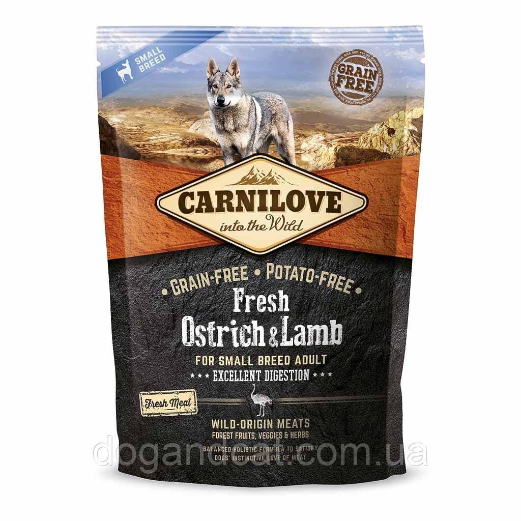 

Сухой корм Carnilove (Карнилав) Dog Fresh Adult Small Breed Ostrich & Lamb для взрослых собак малых пород