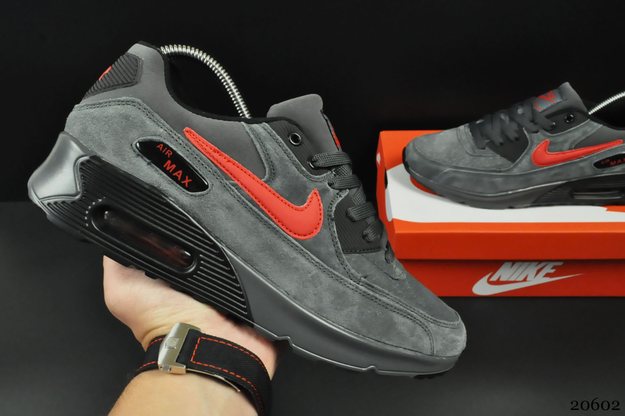 

Кроссовки Nike Air Max 90 арт 20602 (мужские, серые, найк) 44