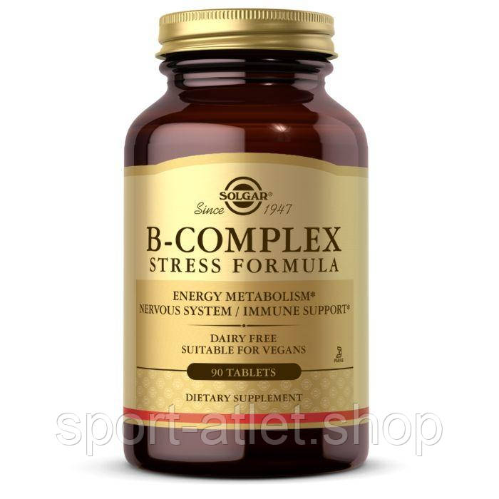 

Витамины и минералы Solgar B-Complex Stress Formula, 90 таблеток