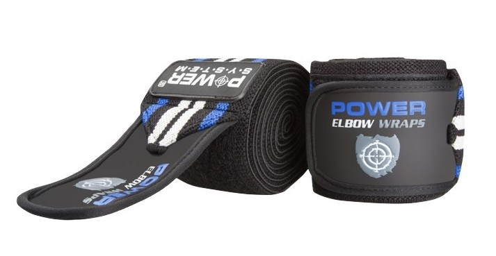 

Локтевые бинты Power System Elbow Wraps PS-3600 Blue/Black