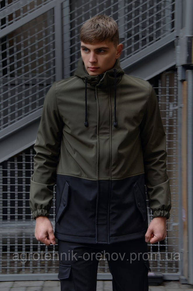 

Куртка softshell Intruder "Citizen" хаки-черная, Хаки-черный