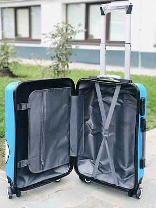 Дитячий пластиковий чемодан для ручної поклажі з принтом зебра, фото 2