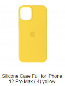 

Silicone Case Full for Iphone 12 Pro Max/12 Pro/12/12 mini Yellow