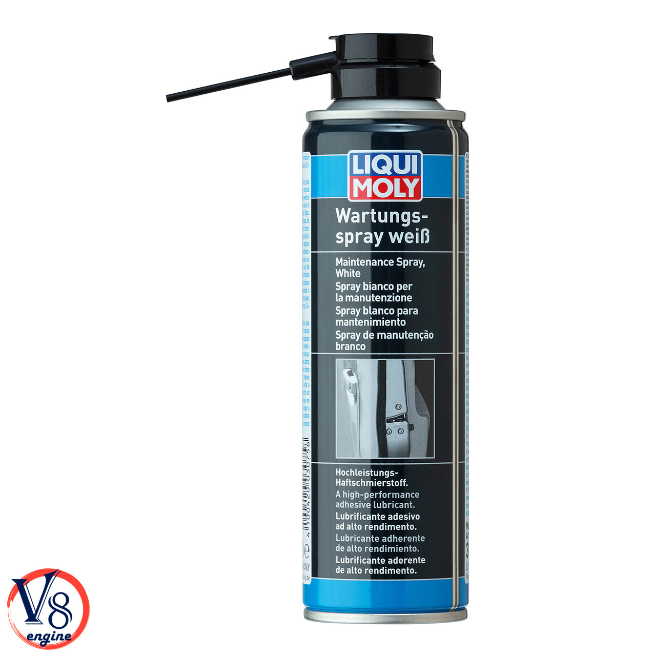 

Смазка белая грязеотталкивающая Liqui Moly Wartungs-Spray Weiss -30°C/+250°C (3953) 250мл