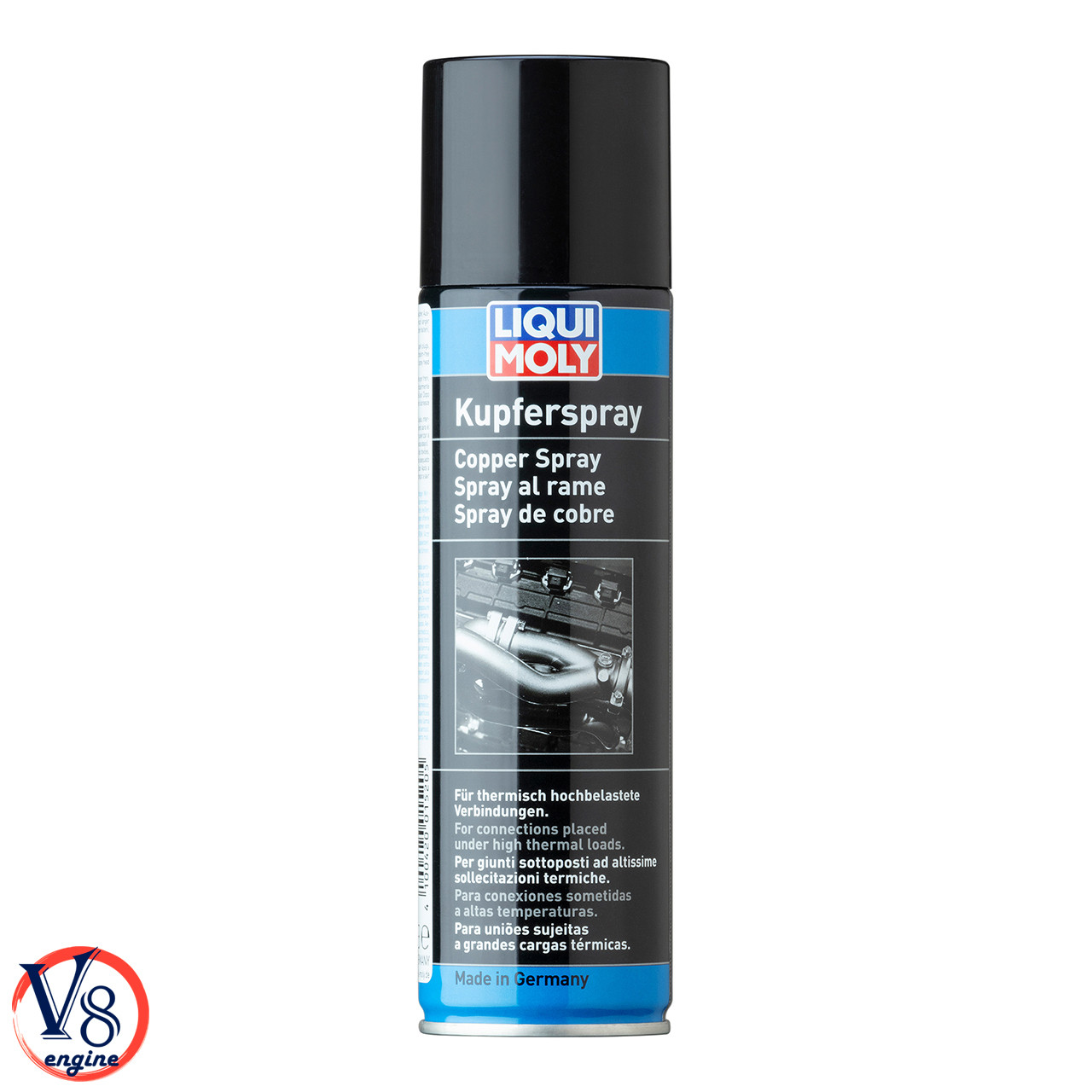 

Смазка медная высокотемпературная аэрозоль Liqui Moly Kupfer-Spray -35°С/+1100°С (3970) 250мл