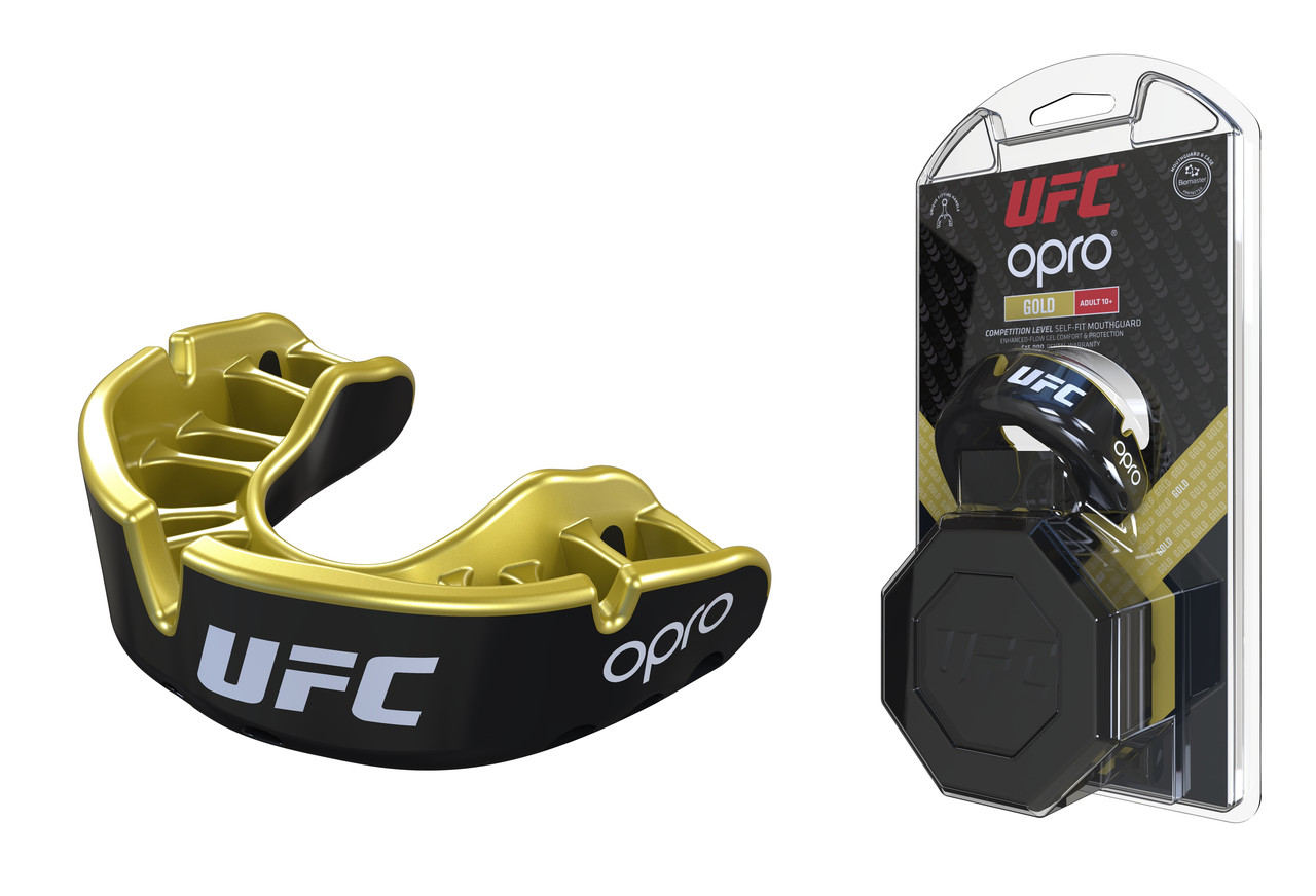 

Капа OPRO Gold UFC Hologram Black Metal/Gold (art.002260001)