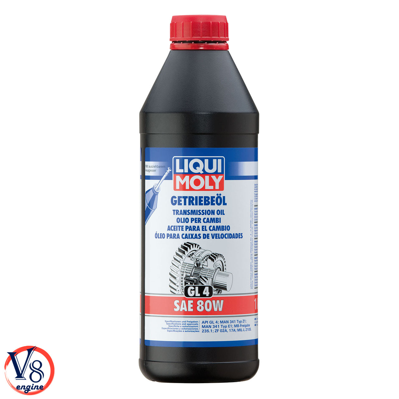 

Трансмиссионное масло Liqui Moly Getriebeoil 80W минеральное МКПП GL-4 (1952) 1л