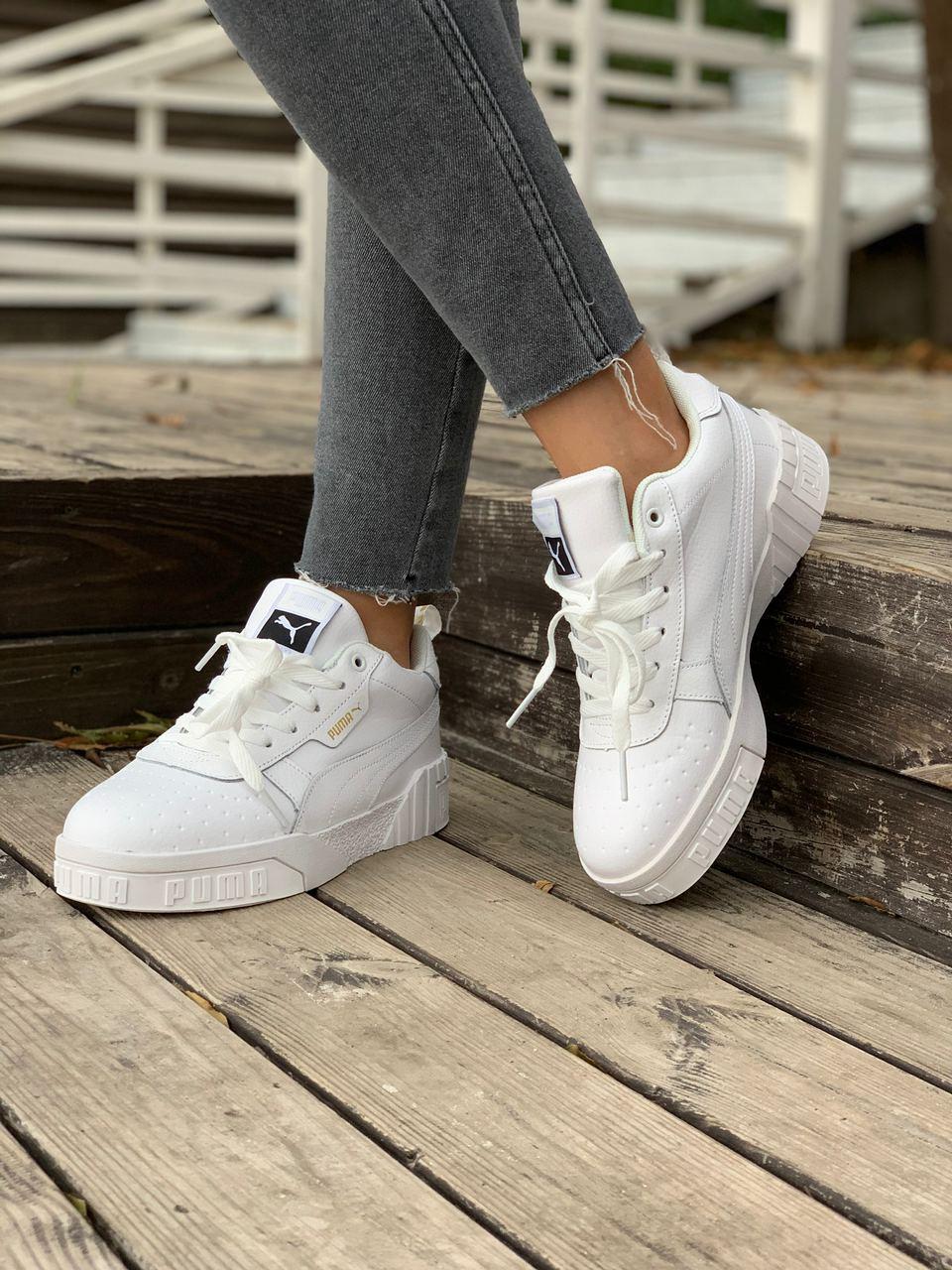 

Женские кроссовки с мехом PUMA Cali White / Пума Кали Белые 41, Белый