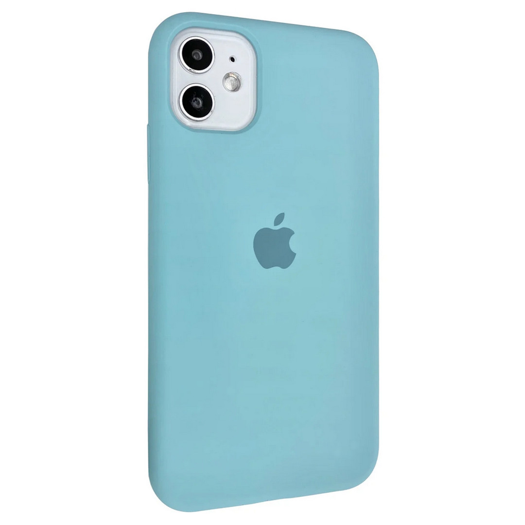 

Силиконовый чехол Silicone case full cover для Apple iPhone 11 | Sea Blue | DK