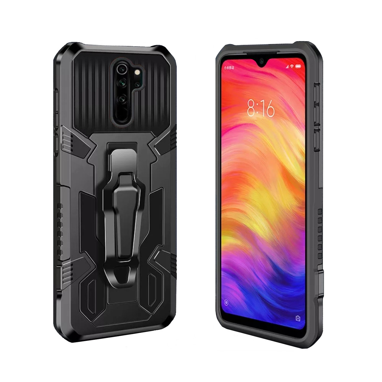 

Xiaomi Redmi Note 8 Pro. Защитный чехол Armor TR (трансформер), Черный