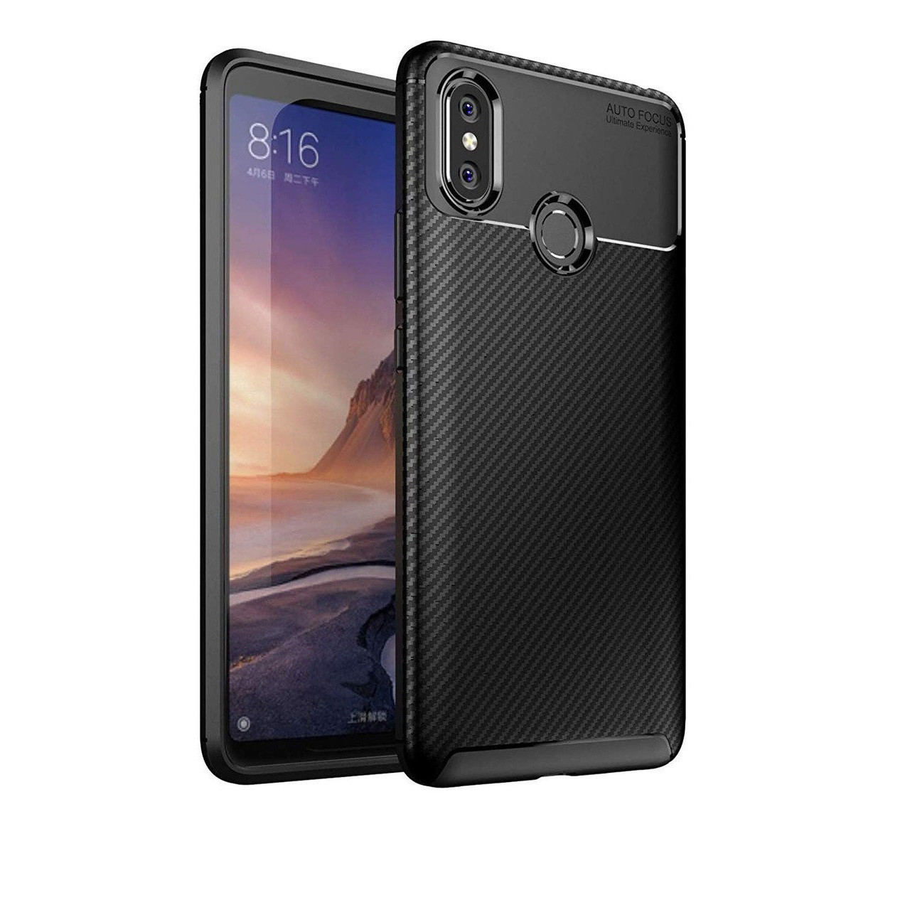 

Чехол Carbon Case Xiaomi Mi Max 3 Черный (hub_PJVD60417)