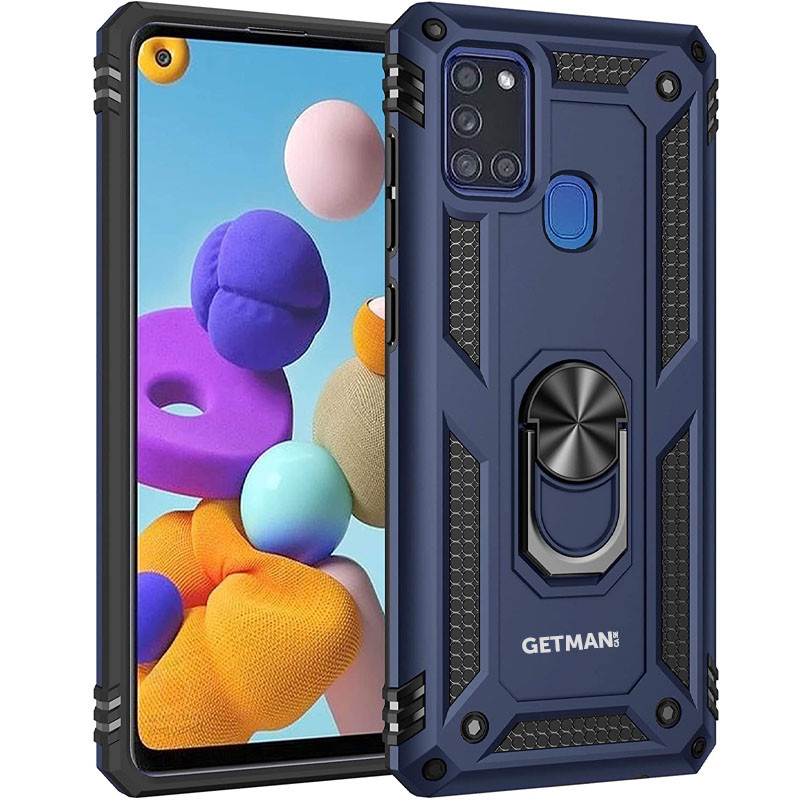 

Противоударный чехол GETMAN (Ударопрочный) для Samsung Galaxy A21s Blue, Синий