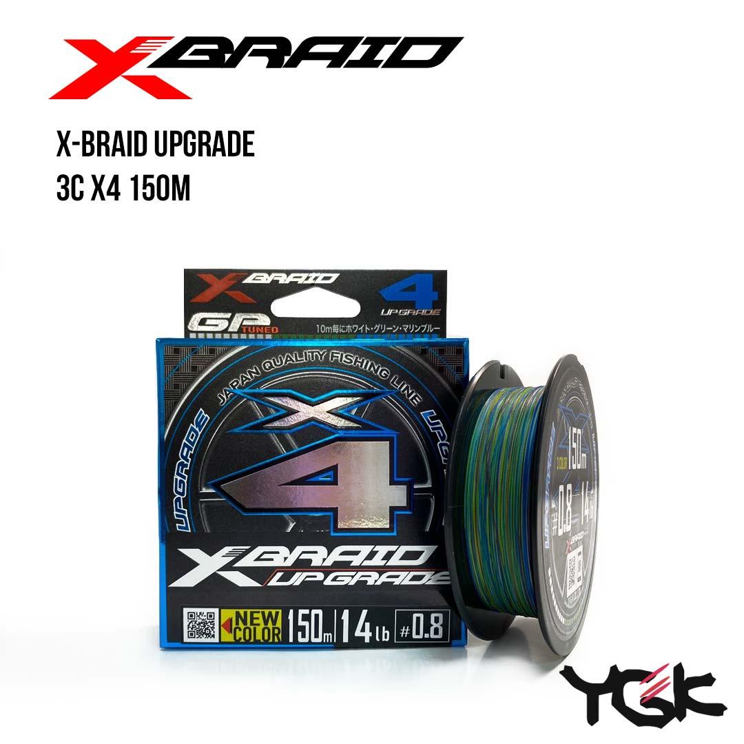 

Шнур плетеный YGK X-Braid Upgrade 3C X4 150m (1.0 (18lb / 8.17kg, Многоцветный